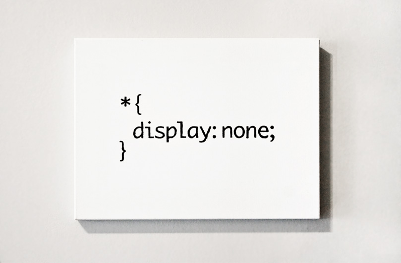 display:none